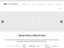 Tablet Screenshot of bowmanwilliams.com